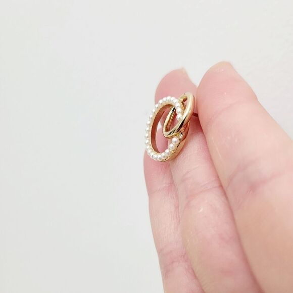 Brand New Saint Helens Gold Tone Pearls Earrings - Picture 5 of 8